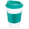 View Image 7 of 15 of Americano Travel Mug - White with Coloured Lid