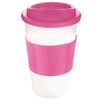 View Image 8 of 15 of Americano Travel Mug - White with Coloured Lid