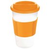 View Image 9 of 15 of Americano Travel Mug - White with Coloured Lid