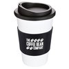 View Image 3 of 15 of Americano Travel Mug - White with Coloured Lid